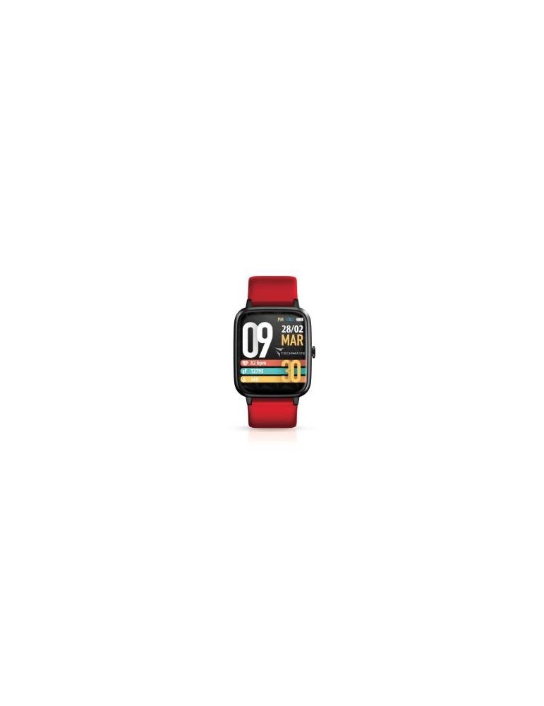 Techmade Smartwatch Move Allum. GPS 1.3" Gray+Red