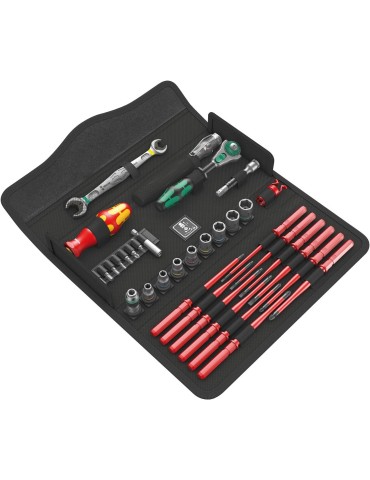 Wera 05135926001 Kraftform Kompakt W 1 Manutenzione, Assortimento utensili isolati, 35 pezzi