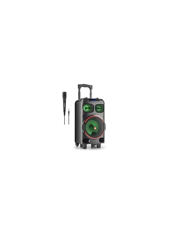 NGS Speaker Trolley WildDubZero DJ Party Microfono RGB TWS 120W Nera