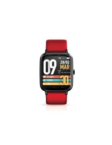 Techmade Smartwatch Move Allum. GPS 1.3" Gray+Red