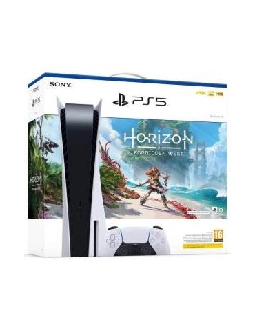 PS5 Console 825GB Standard Ed. White + Horizon Forbidden West EU