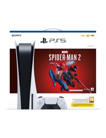 PS5 Console 825GB Standard Ed. White +Marvels Spider-Man 2