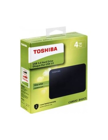 Toshiba External HDD 4TB HDTB440EK3CA Canvio Basic 4TB 2.5" USB3.0