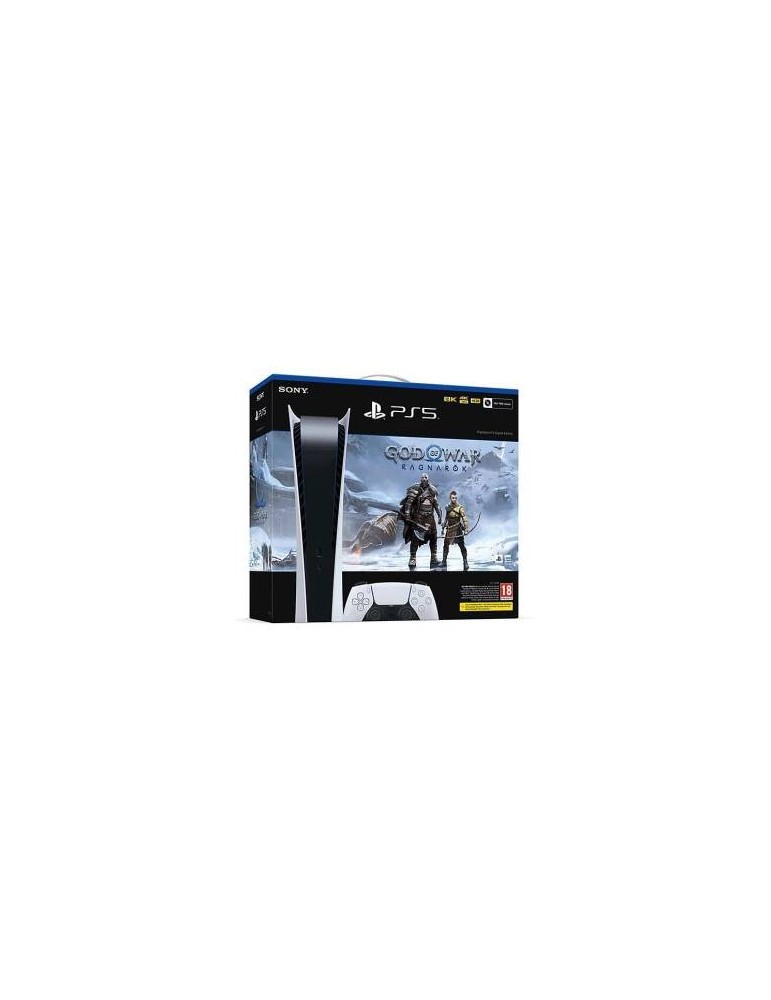 PS5 Console 825GB Digital Ed. White + God of War: Ragnarok VCH