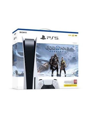 PS5 Console 825GB Standard Ed. White + God of War: Ragnarok VCH