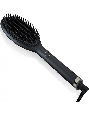 Ghd Glide Hot Brush, Straightening Brush Ceramic Heating Technology And Ionizer, Black